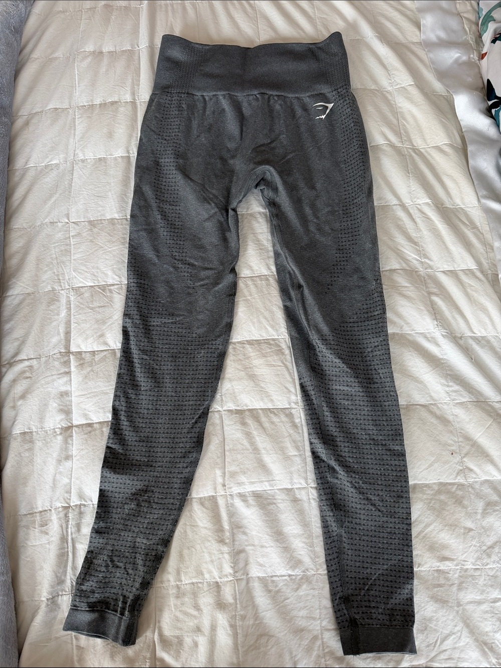 Gymshark Men’s Black Seamless Joggers - Textured Knit